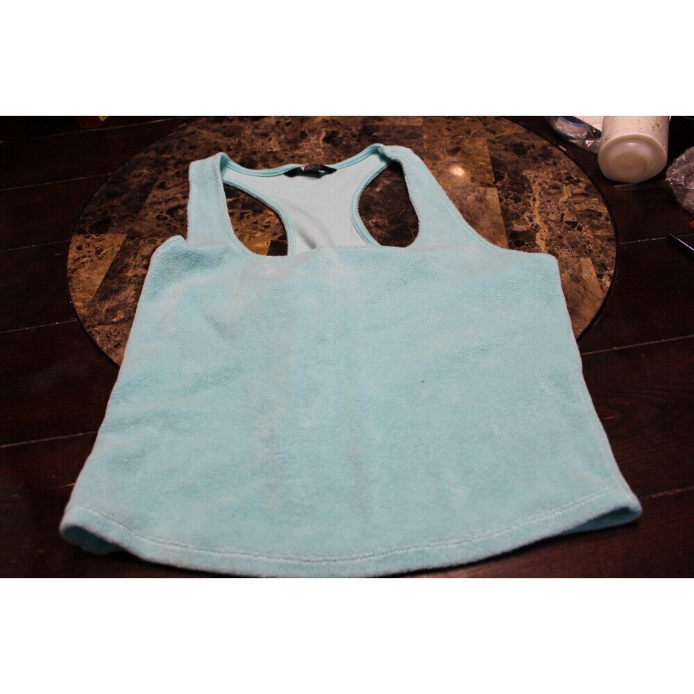 Victoria's Secret On Point Blue Terrycloth 2 Piece Short Outfit Women's Small - Picture 2 of 8